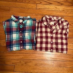 J crew factory pop over lot Flannel and linnen Medium